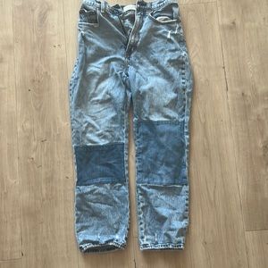 abercrombie ankle straight ultra high rise